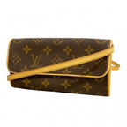 Louis Vuitton Shoulder Bag Monogram Pochette Twin PM Brown