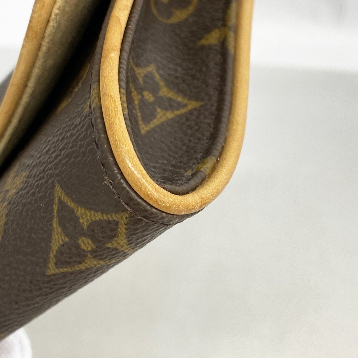 Louis Vuitton Shoulder Bag Monogram Pochette Twin PM Brown — view 6
