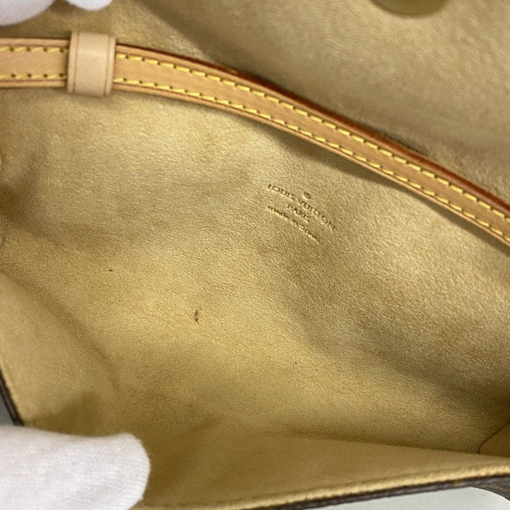 Louis Vuitton Shoulder Bag Monogram Pochette Twin PM Brown — view 4