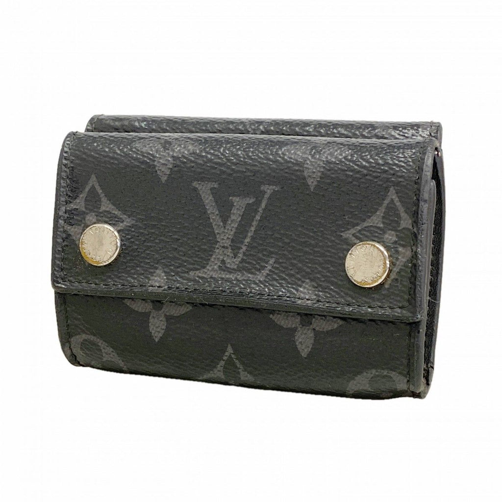 Louis Vuitton Trifold Wallet Monogram Eclipse Discovery Compact Black