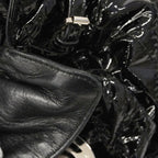 Dior Handbag Cannage Enamel Black Silver — view 8