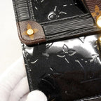Louis Vuitton Shoulder Bag Vernis Monogram Epi Winewood PM Noir — view 7