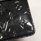Louis Vuitton Shoulder Bag Vernis Monogram Epi Winewood PM Noir — view 8