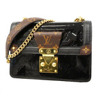 Louis Vuitton Shoulder Bag Vernis Monogram Epi Winewood PM Noir