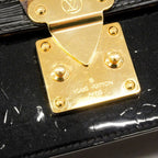 Louis Vuitton Shoulder Bag Vernis Monogram Epi Winewood PM Noir — view 9