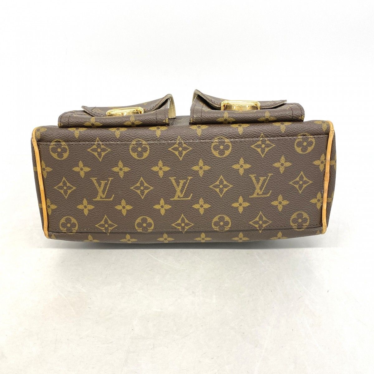 Louis Vuitton Handbag Monogram Manhattan PM Brown — view 3