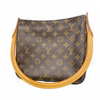 Louis Vuitton Shoulder Bag Monogram Looping MM Brown