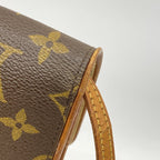 Louis Vuitton Shoulder Bag Monogram Pochette Twin GM Brown — view 8