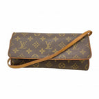Louis Vuitton Shoulder Bag Monogram Pochette Twin GM Brown