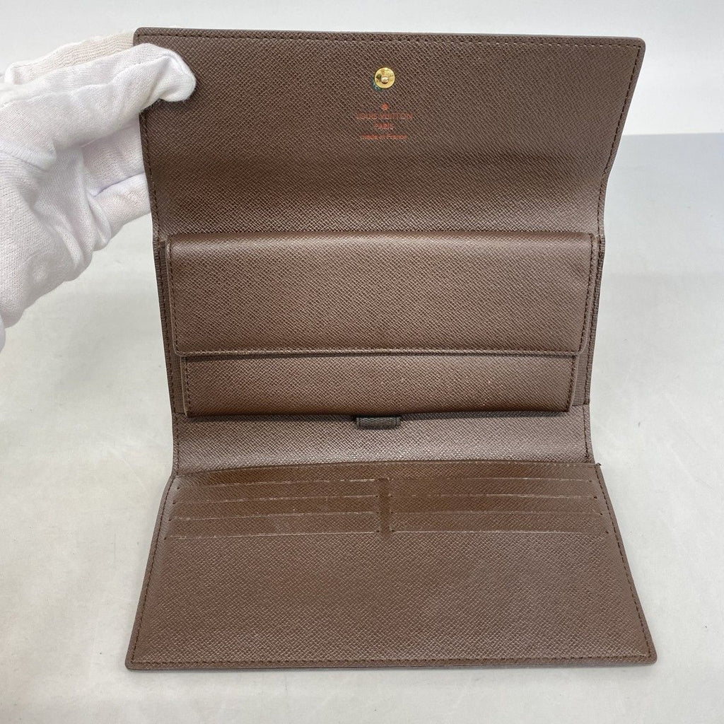 Louis Vuitton Trifold Wallet Damier Portefeuille International Ebene — view 3