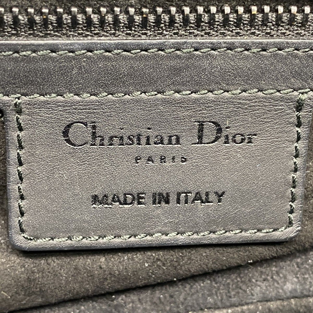 Dior Handbag Saddle Leather Black Cles Diss — view 5