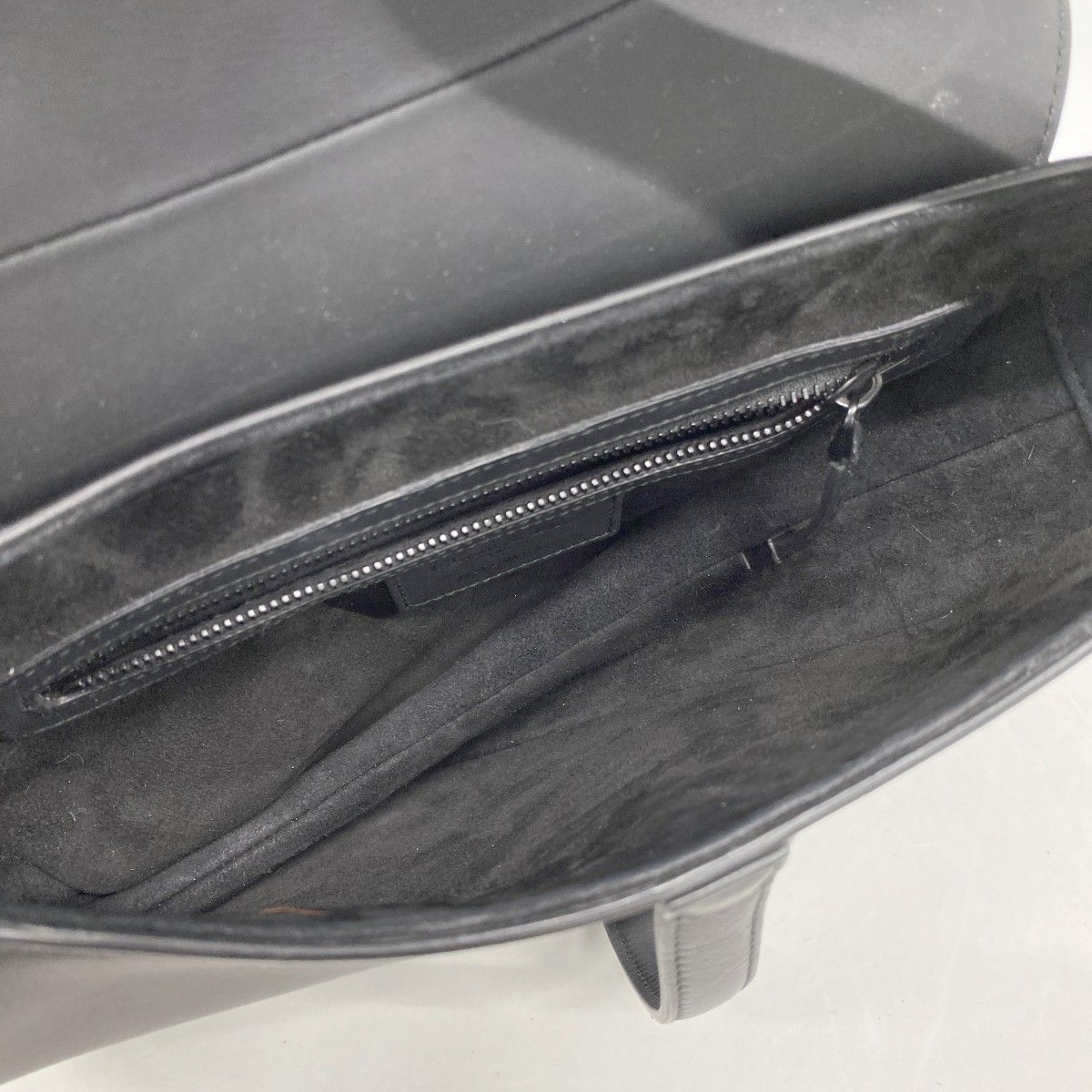 Dior Handbag Saddle Leather Black Cles Diss — view 4