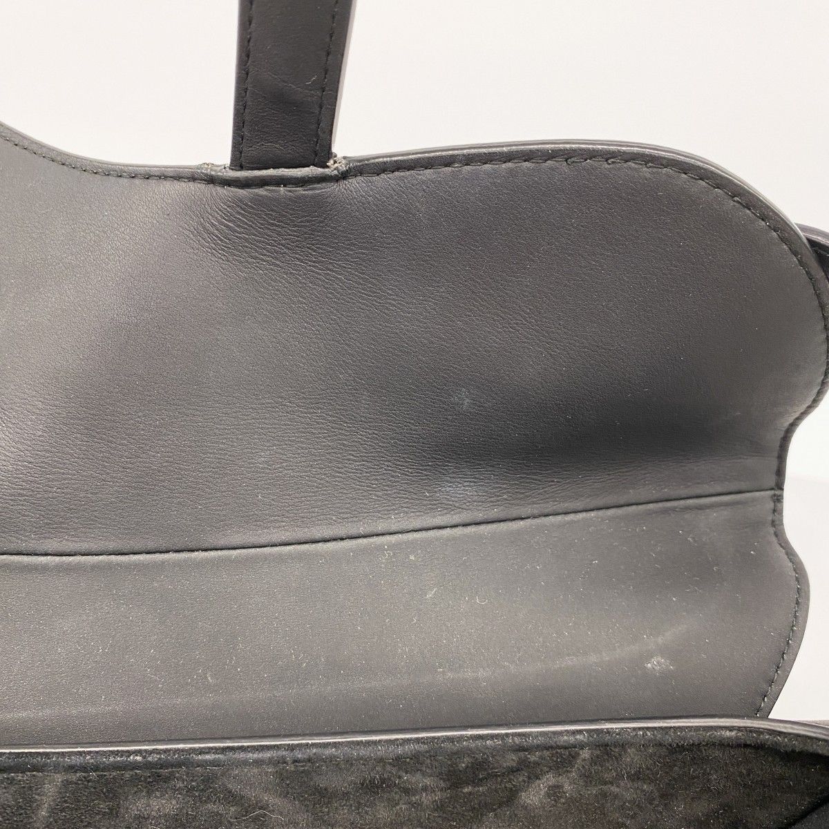 Dior Handbag Saddle Leather Black Cles Diss — view 9