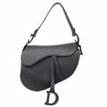 Dior Handbag Saddle Leather Black Cles Diss