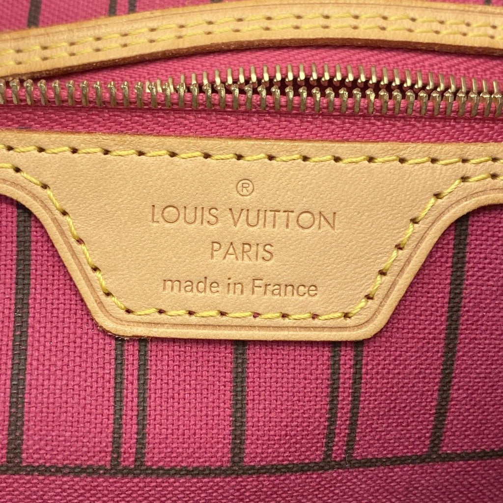 Louis Vuitton Tote Monogram Neverfull MM Brown Fuchsia — view 5