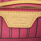 Louis Vuitton Tote Monogram Neverfull MM Brown Fuchsia — view 5