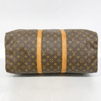 Louis Vuitton Boston Bag Monogram Keepall 50 Brown — view 3
