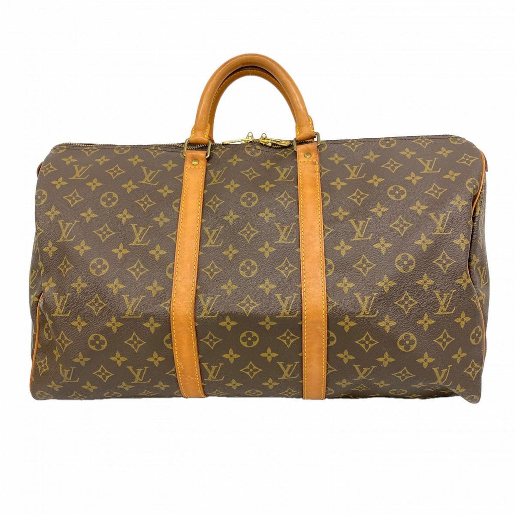 Louis Vuitton Boston Bag Monogram Keepall 50 Brown