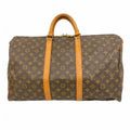 Louis Vuitton Boston Bag Monogram Keepall 50 Brown