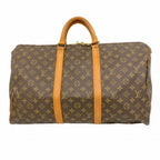 Louis Vuitton Boston Bag Monogram Keepall 50 Brown
