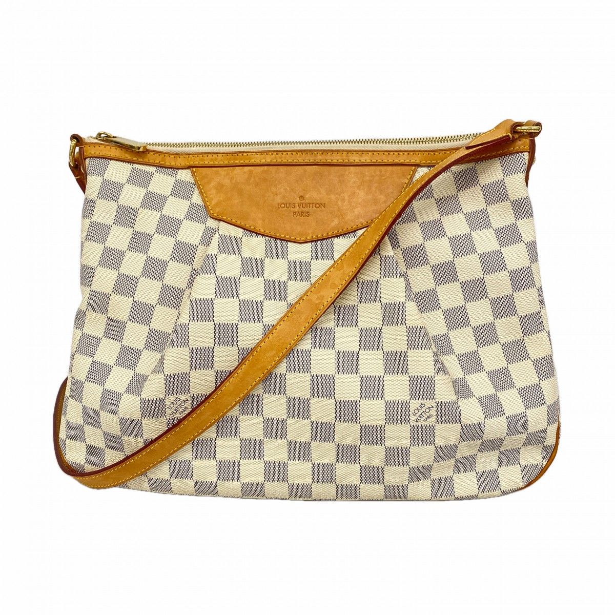 Louis Vuitton Shoulder Bag Damier Azur Syracuse MM White