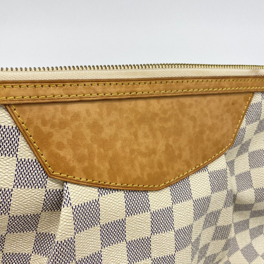 Louis Vuitton Shoulder Bag Damier Azur Syracuse MM White — view 8