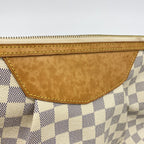 Louis Vuitton Shoulder Bag Damier Azur Syracuse MM White — view 8