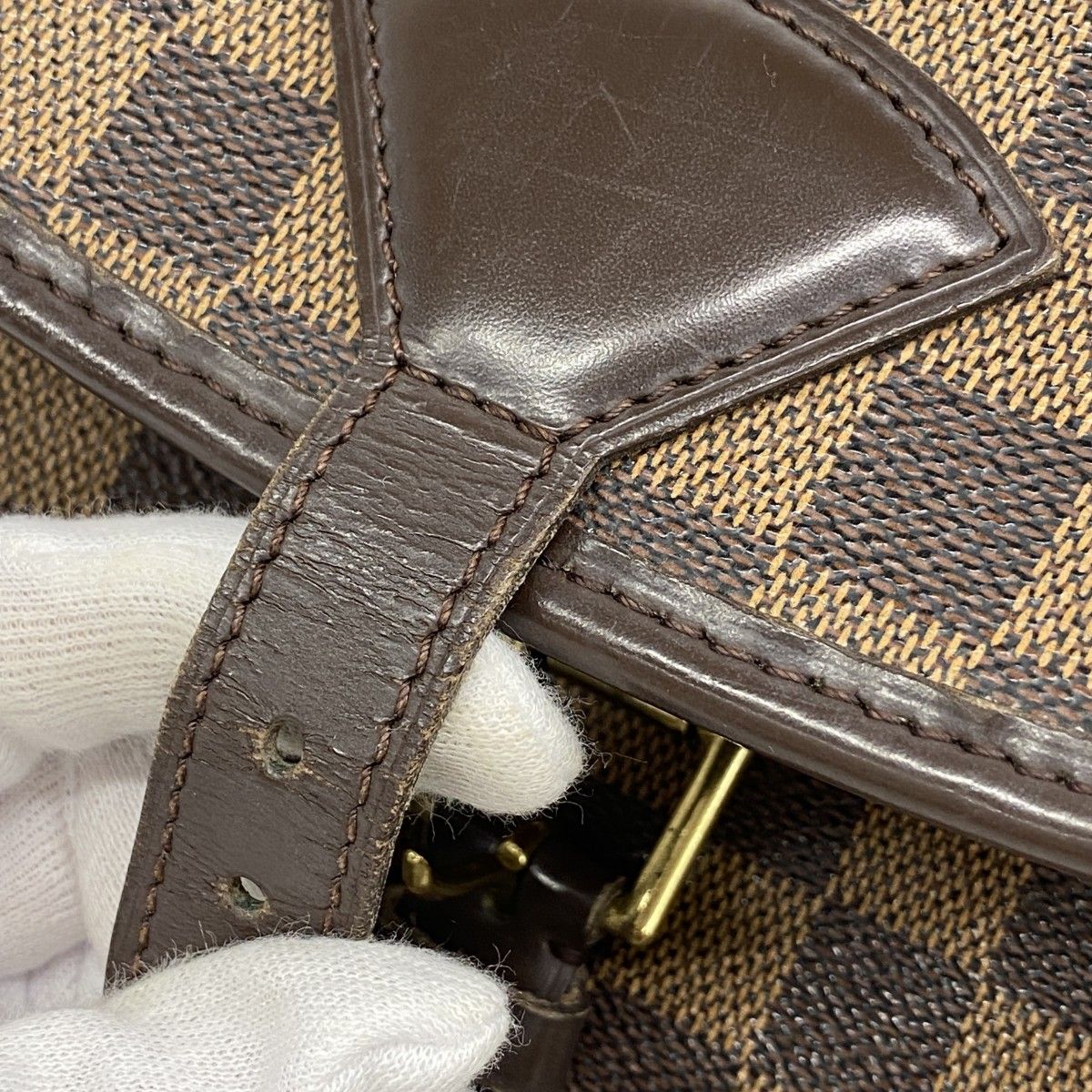 Louis Vuitton Shoulder Bag Damier Sologne Ebene — view 9