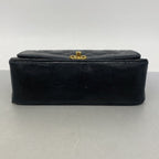 Chanel Shoulder Bag Diana Lambskin Black Gold — view 3