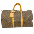 Louis Vuitton Boston Bag Monogram Keepall 50 Brown