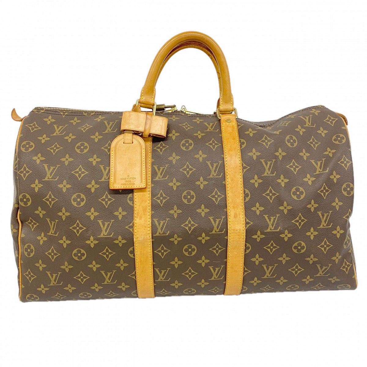 Louis Vuitton Boston Bag Monogram Keepall 50 Brown