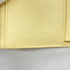 Dior Trifold Wallet Cannage Enamel Ivory Gold — view 4