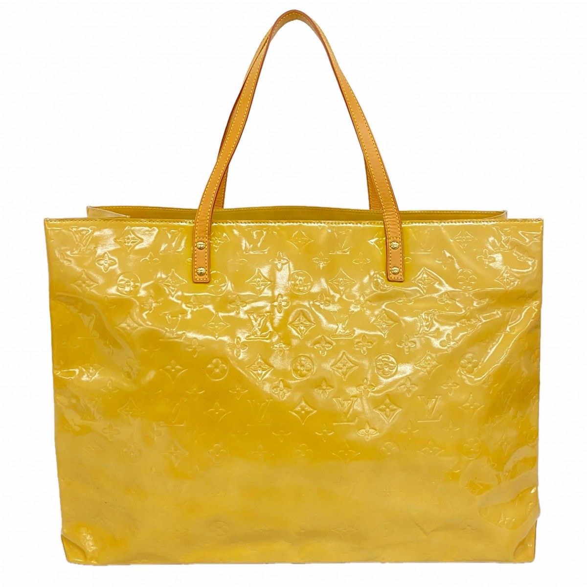 Louis Vuitton Tote Vernis Reed GM Beige