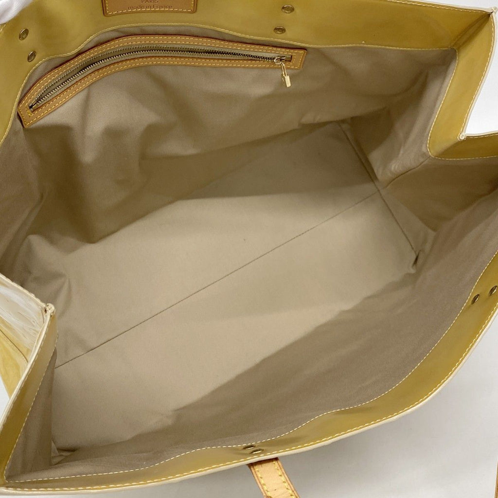 Louis Vuitton Tote Vernis Reed GM Beige — view 4