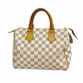 Louis Vuitton Handbag Damier Azur Speedy 25 White