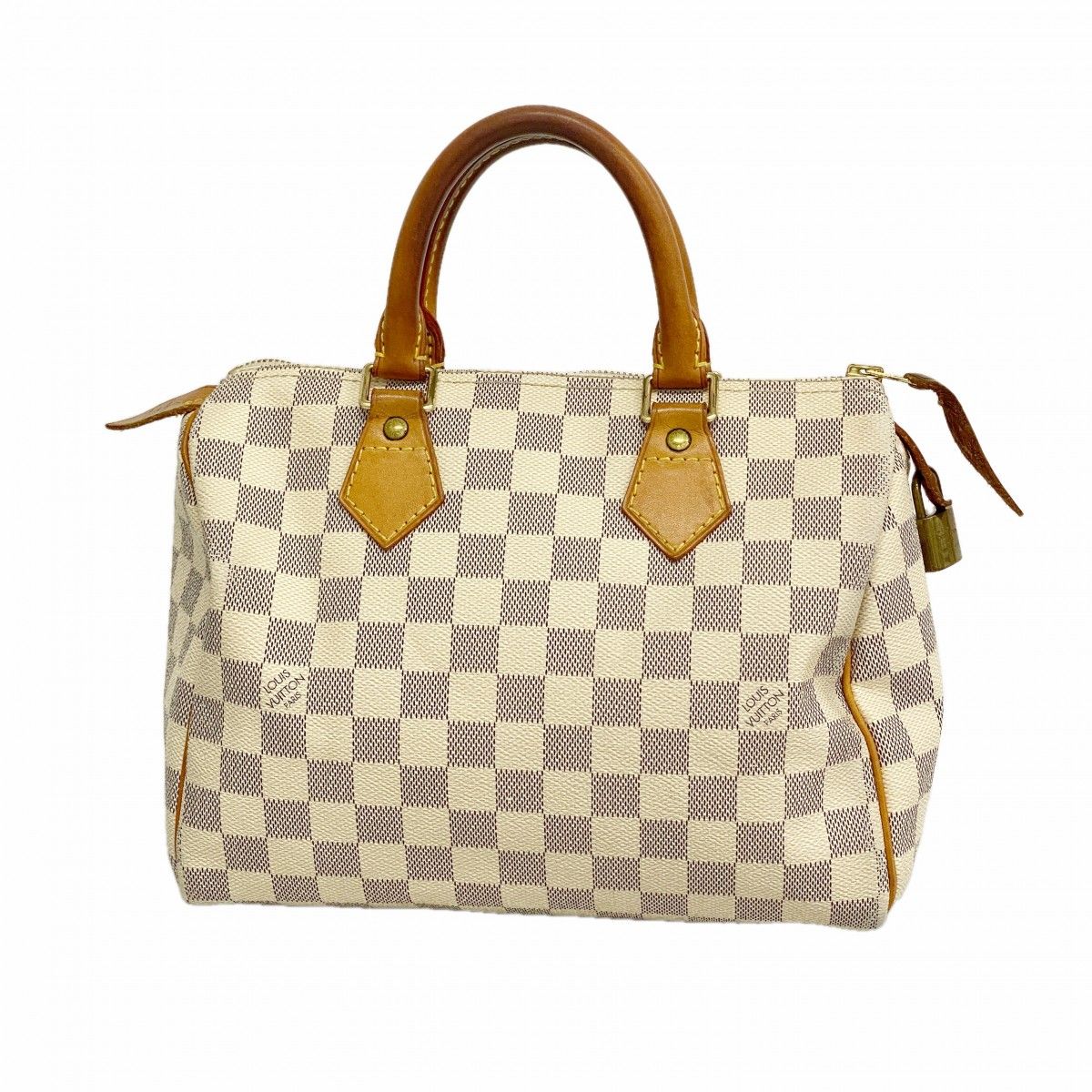Louis Vuitton Handbag Damier Azur Speedy 25 White