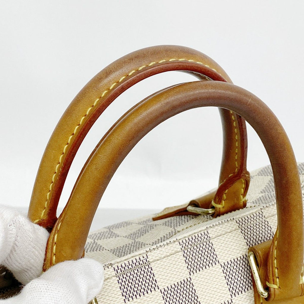 Louis Vuitton Handbag Damier Azur Speedy 25 White — view 8
