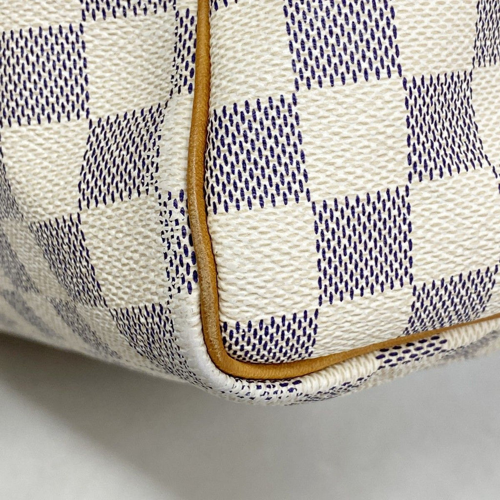 Louis Vuitton Handbag Damier Azur Speedy 25 White — view 6