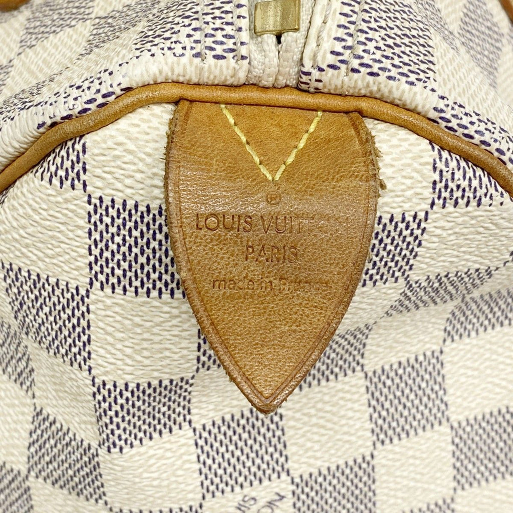 Louis Vuitton Handbag Damier Azur Speedy 25 White — view 5