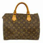 Louis Vuitton Handbag Monogram Speedy 30 Brown