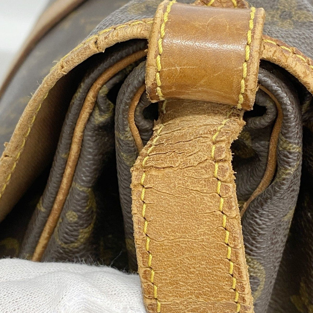 Louis Vuitton Shoulder Bag Monogram Saumur 35 Brown — view 8