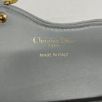 Dior Card Case Oblique Saddle Canvas Gray Gold — view 4