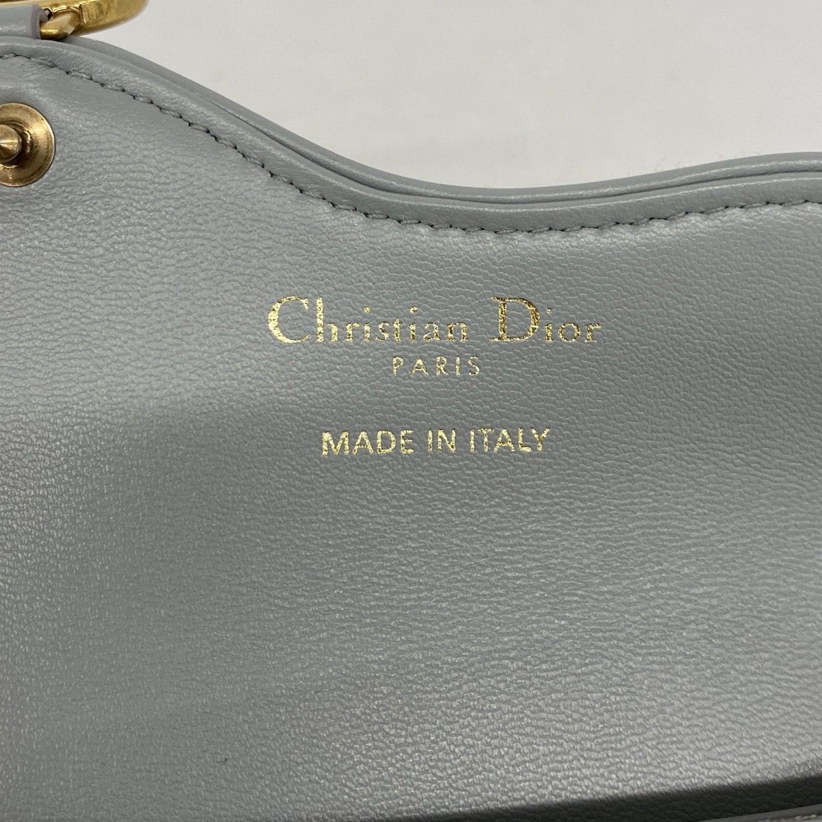 Dior Card Case Oblique Saddle Canvas Gray Gold — view 4