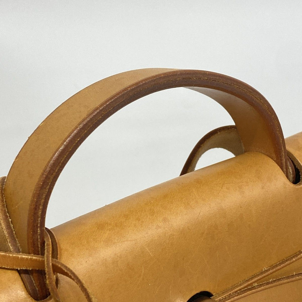 Hermes Handbag Herbag PM Toile GM Natural Silver 2-Way — view 9