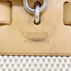 Hermes Handbag Herbag PM Toile GM Natural Silver 2-Way — view 5