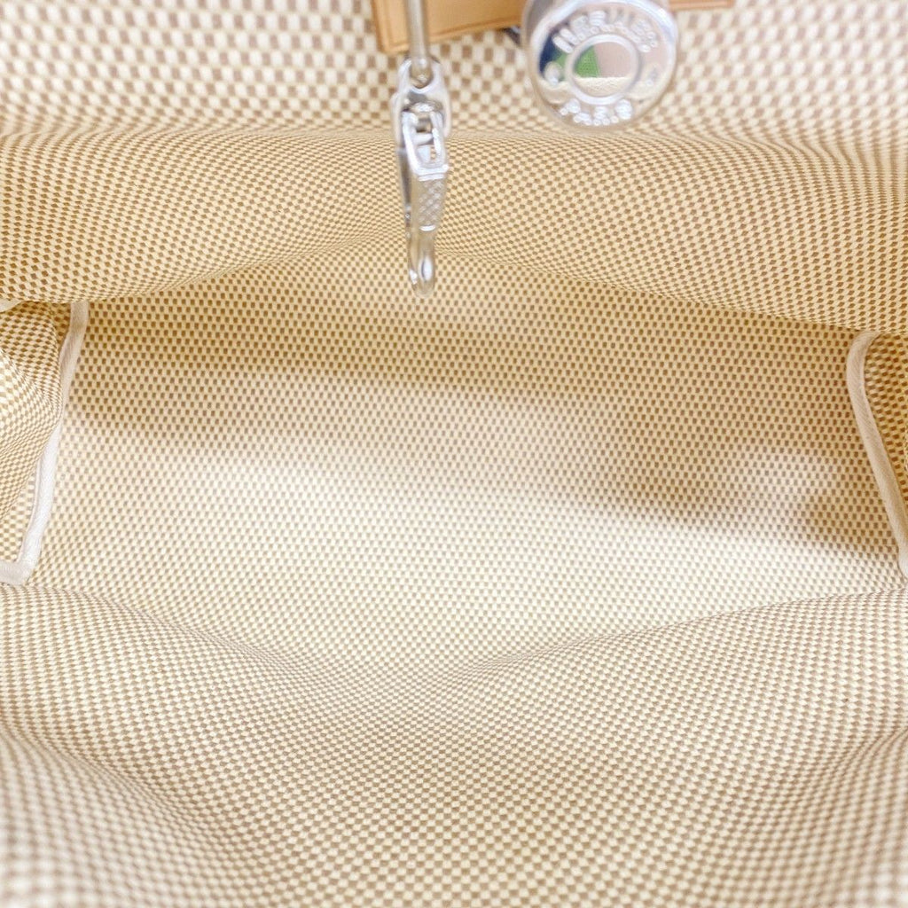 Hermes Handbag Herbag PM Toile GM Natural Silver 2-Way — view 4