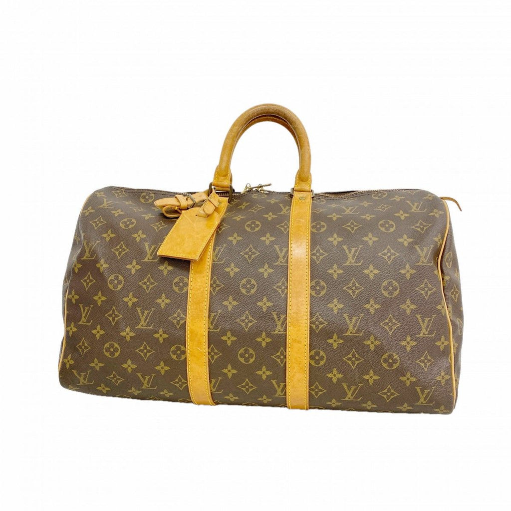 Louis Vuitton Boston Bag Monogram Keepall 45 Brown