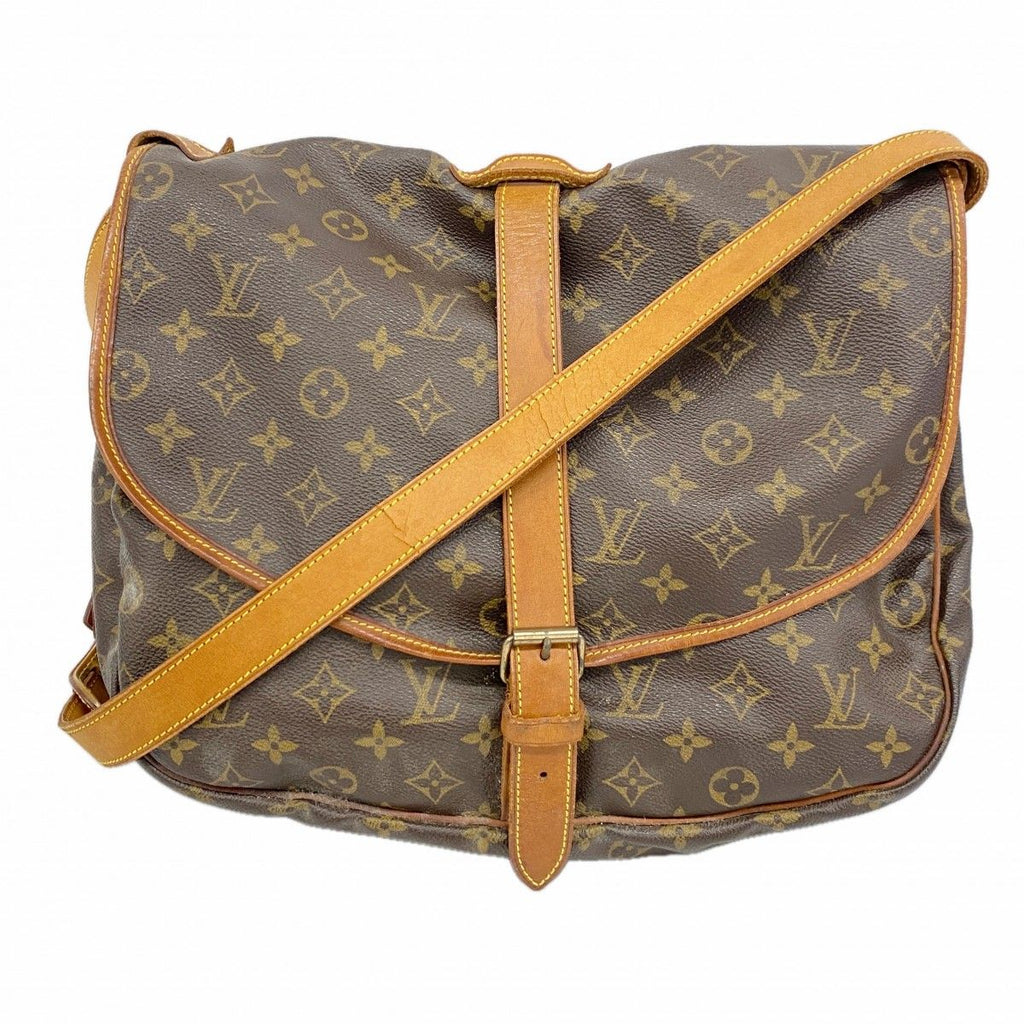 Louis Vuitton Shoulder Bag Monogram Saumur 35 Brown