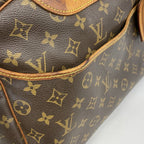 Louis Vuitton Handbag Monogram Deauville Brown — view 9