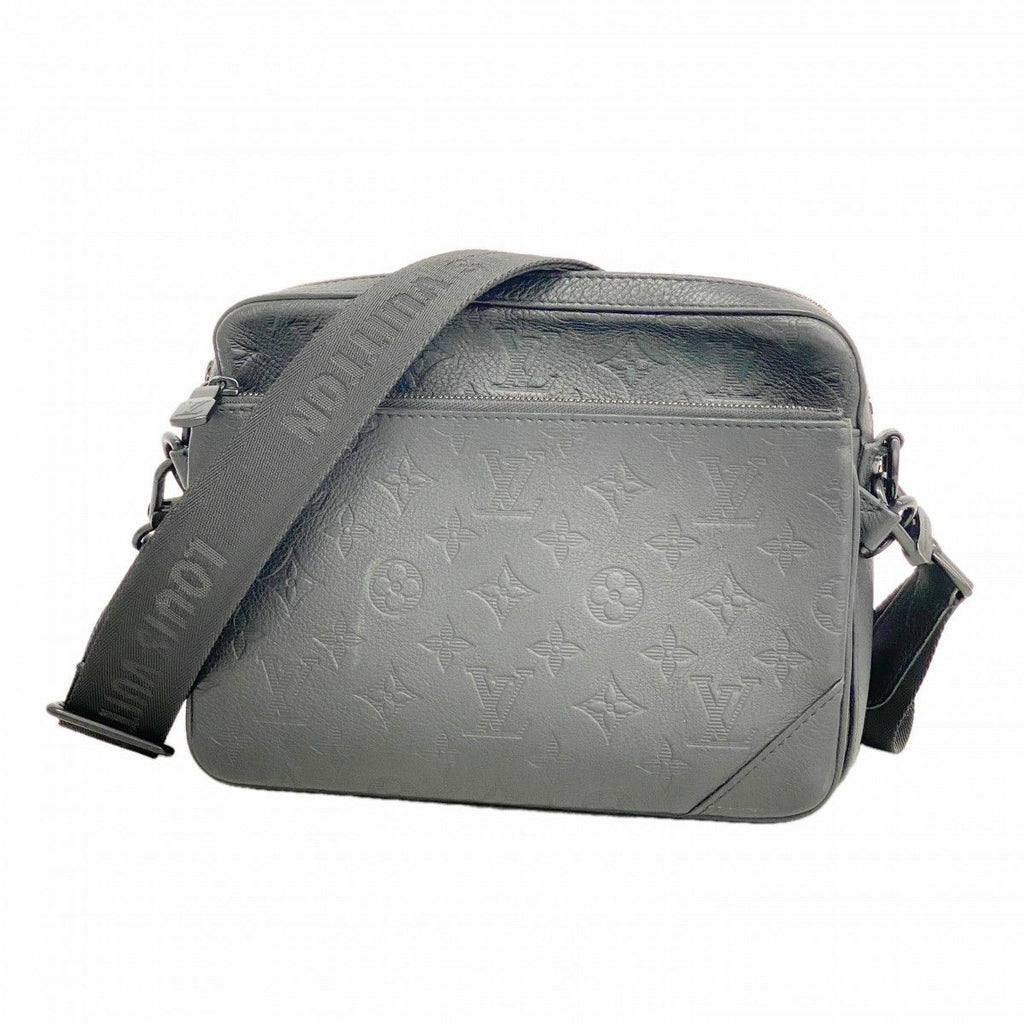 Louis Vuitton Shoulder Bag Monogram Shadow Trio Messenger Black